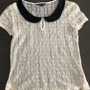 Lace Peter Pan top